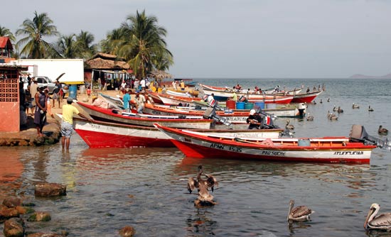 Bateaux pêche Vénézuéla Santa Fé.