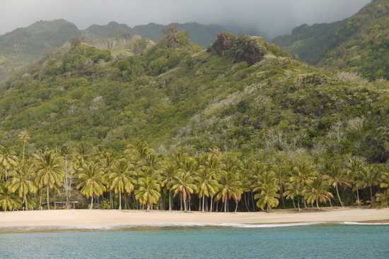 Plage cocotiers Tahuata marquises