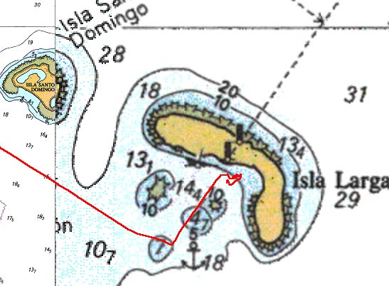 Carte isla larga Vénézuéla