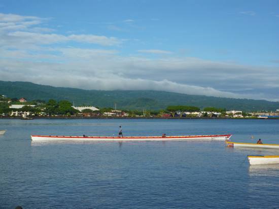 Pirogue des Samoa.