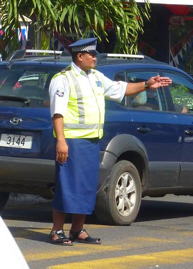 Policier des Samoa.