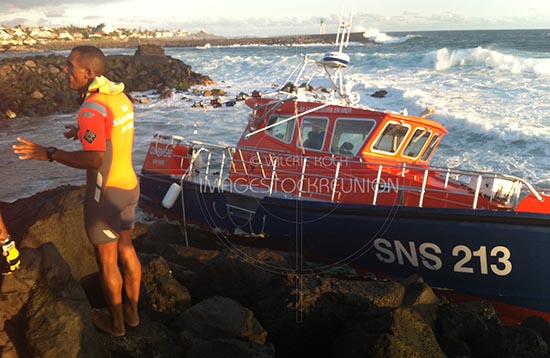 Naufrage de la vedette SNSM à la Réunion.